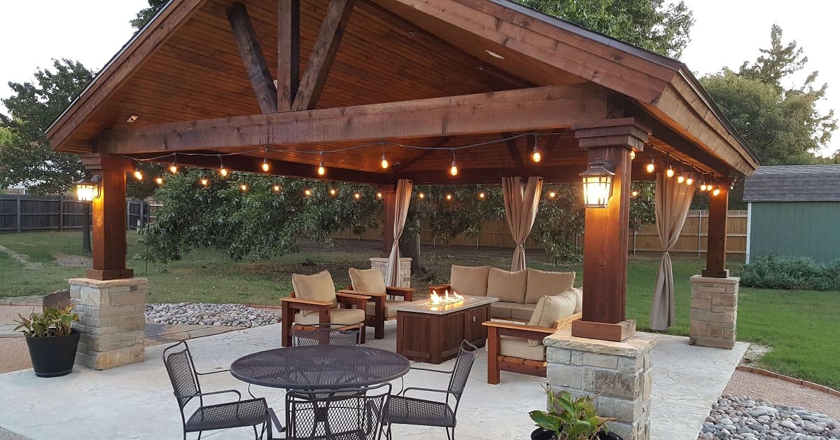 How To Hang String Lights On A Pergola