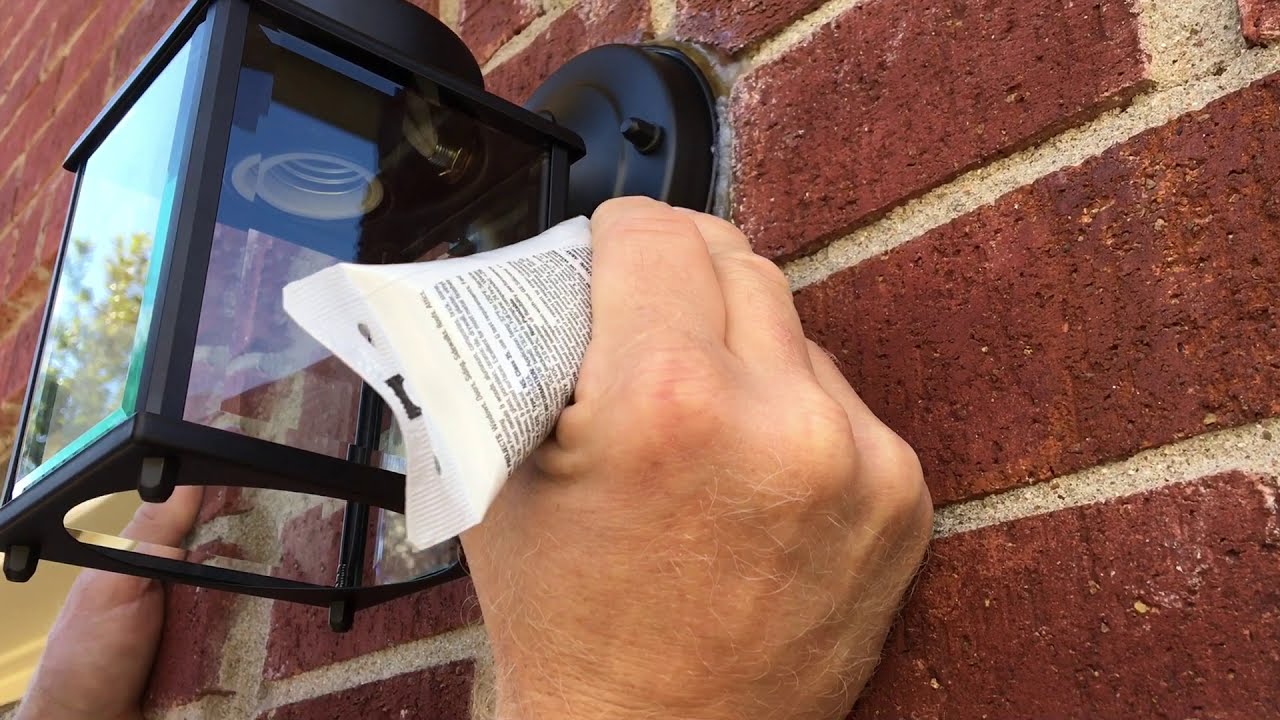 How To Install An Outdoor Light Fixture On Brick