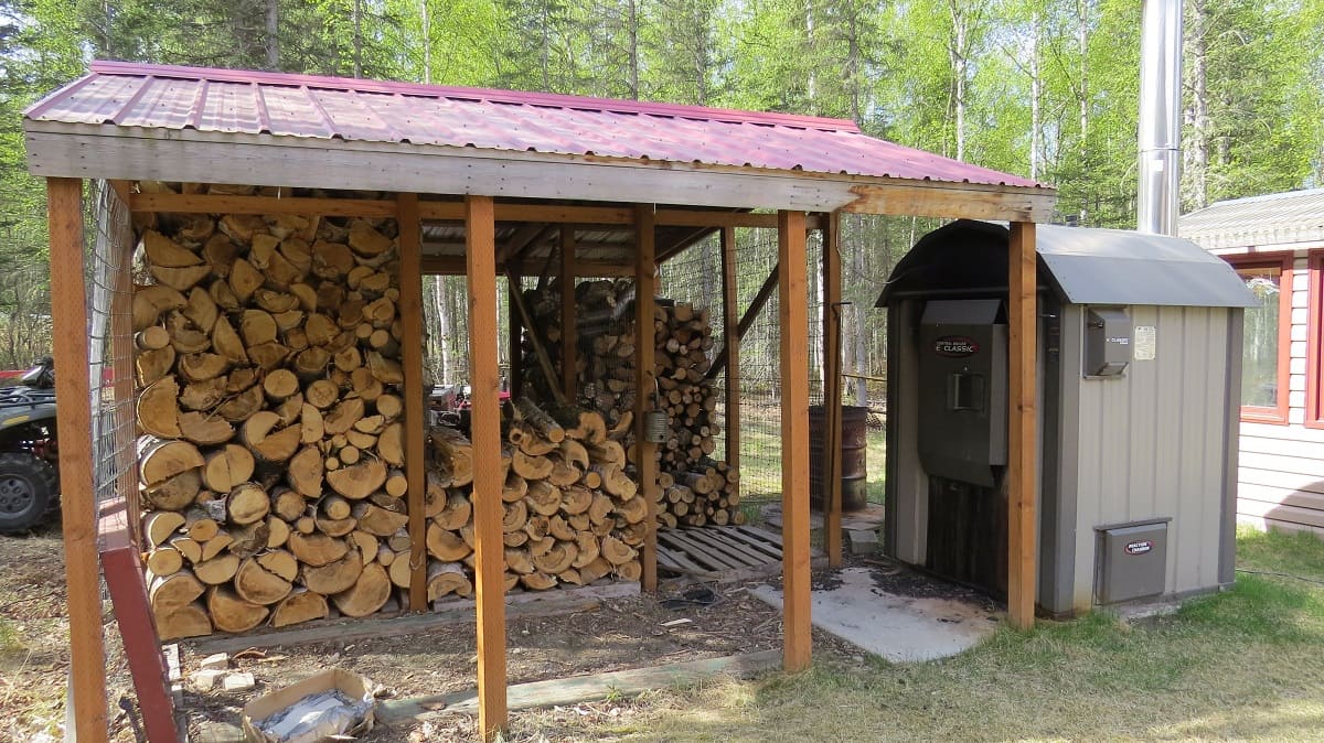 How to install an exterior wood furnace