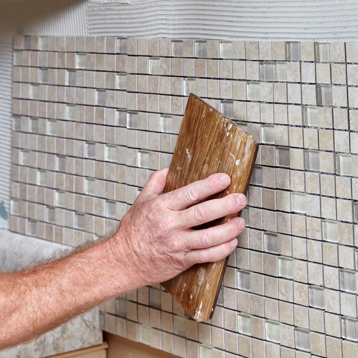 How To Install Glass Mosaic Tiles With Mesh Backing