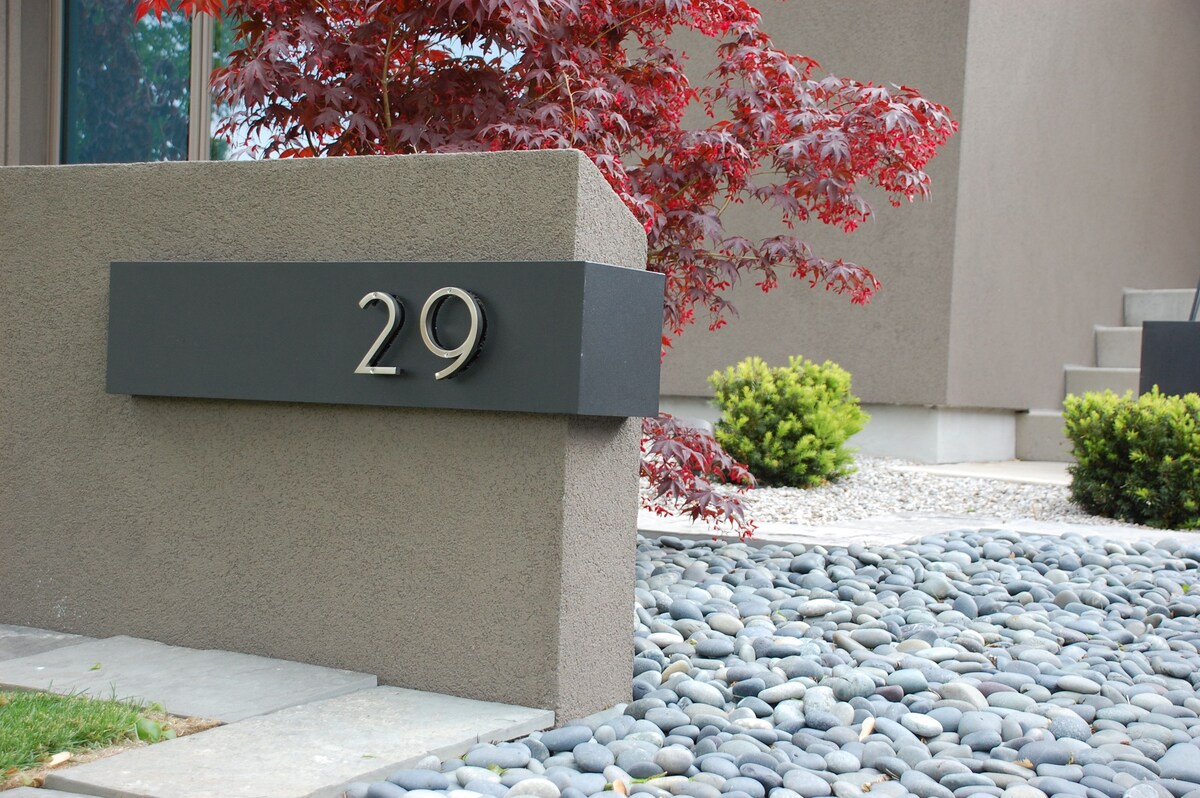 How To Install House Numbers On Stucco