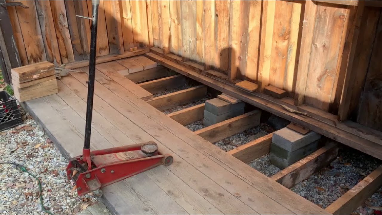 How To Jack Up A Shed
