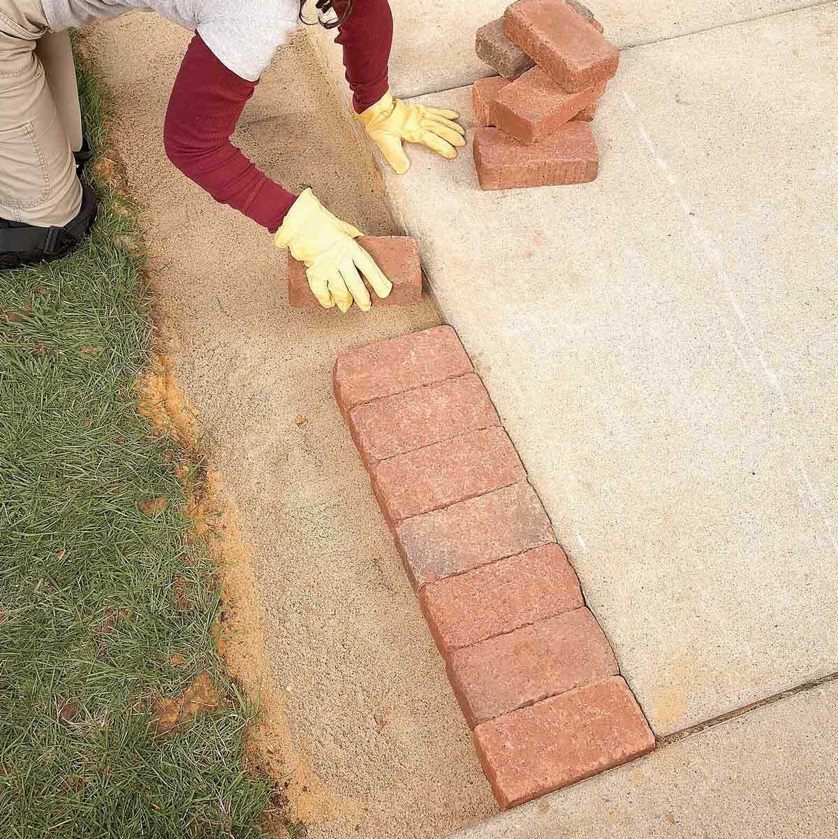 How To Lay A Brick Border In A Garden