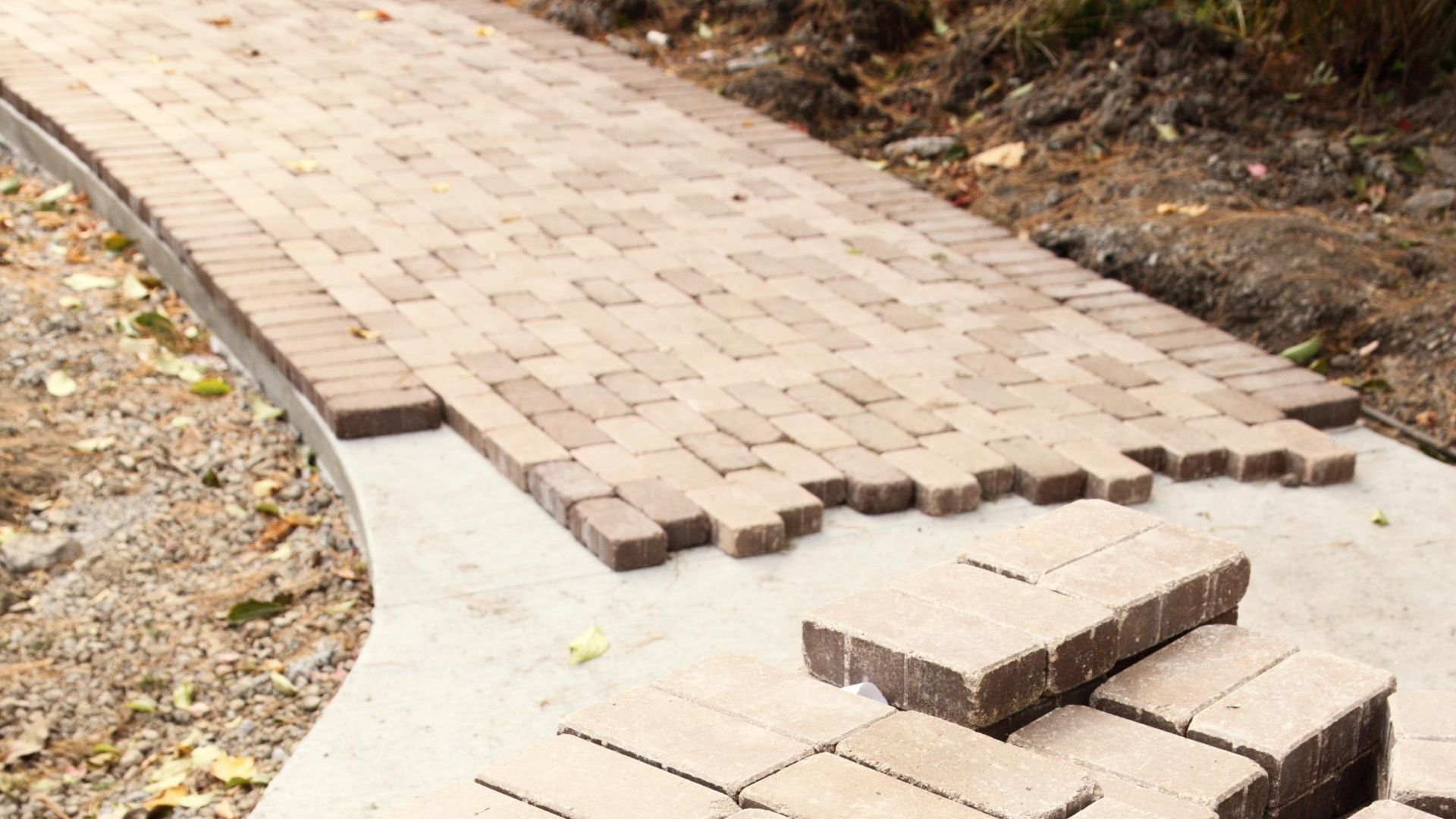 How To Lay A Brick Walkway Over Concrete