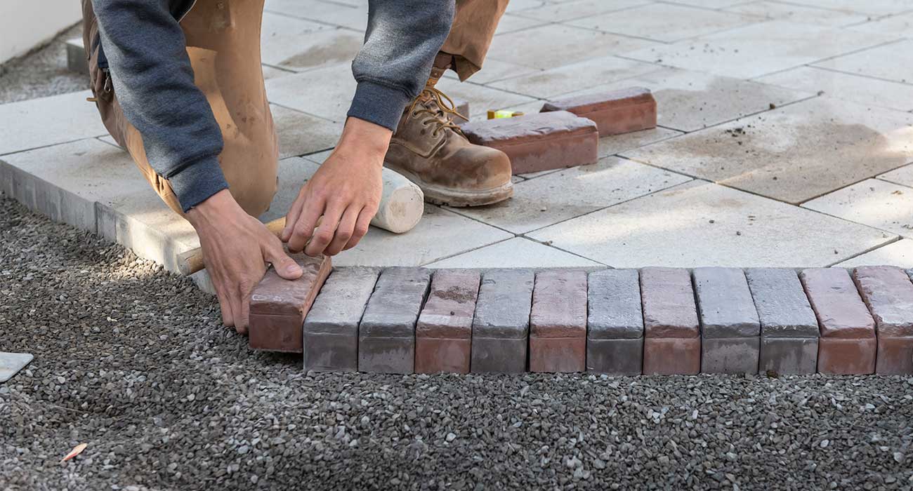 How To Lay Brick Pavers On Concrete