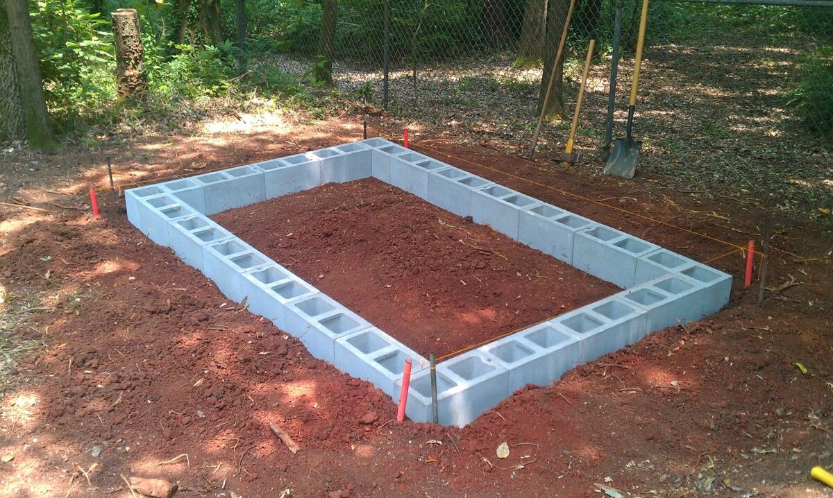 How To Lay Cinder Blocks For A Shed Foundation