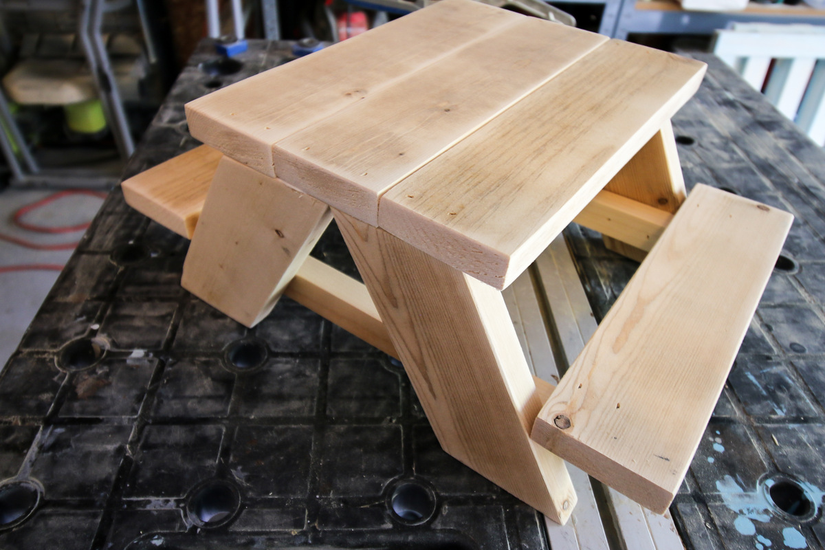 How To Make A Low Picnic Table