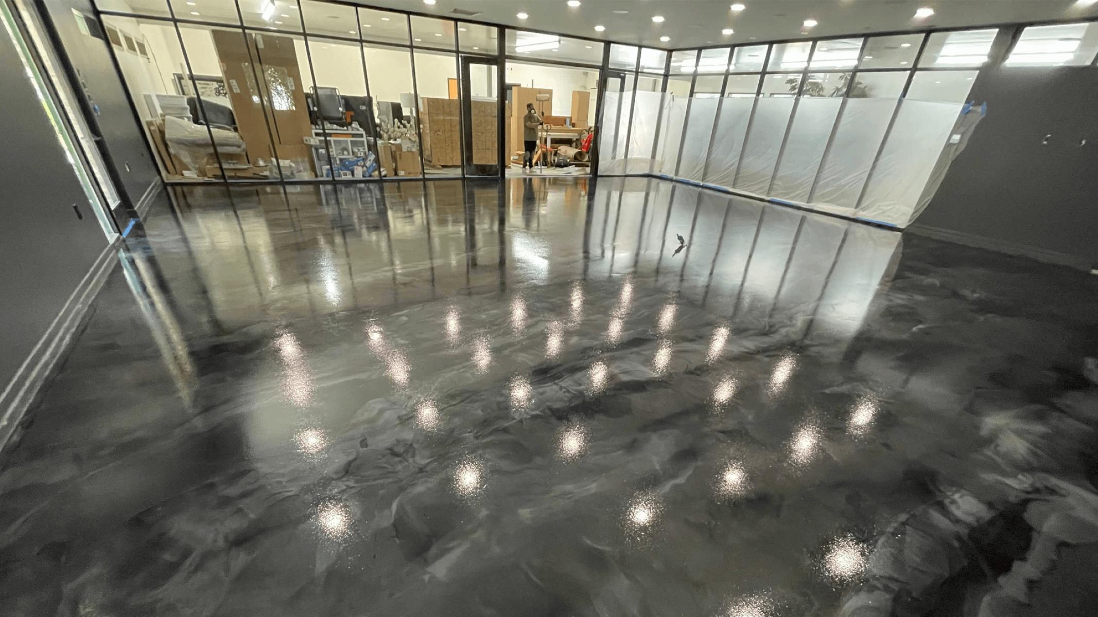 How To Make Concrete Shiny Like Glass