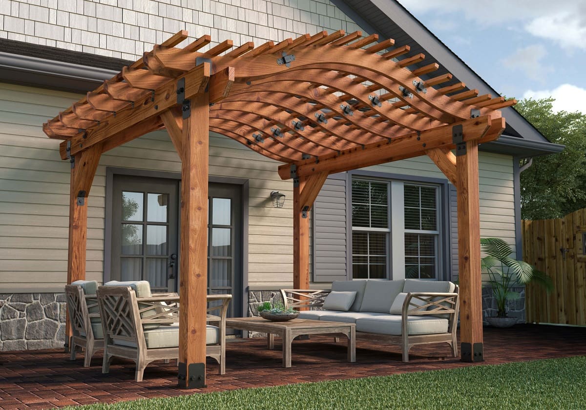 How To Make Curved Pergola Rafters