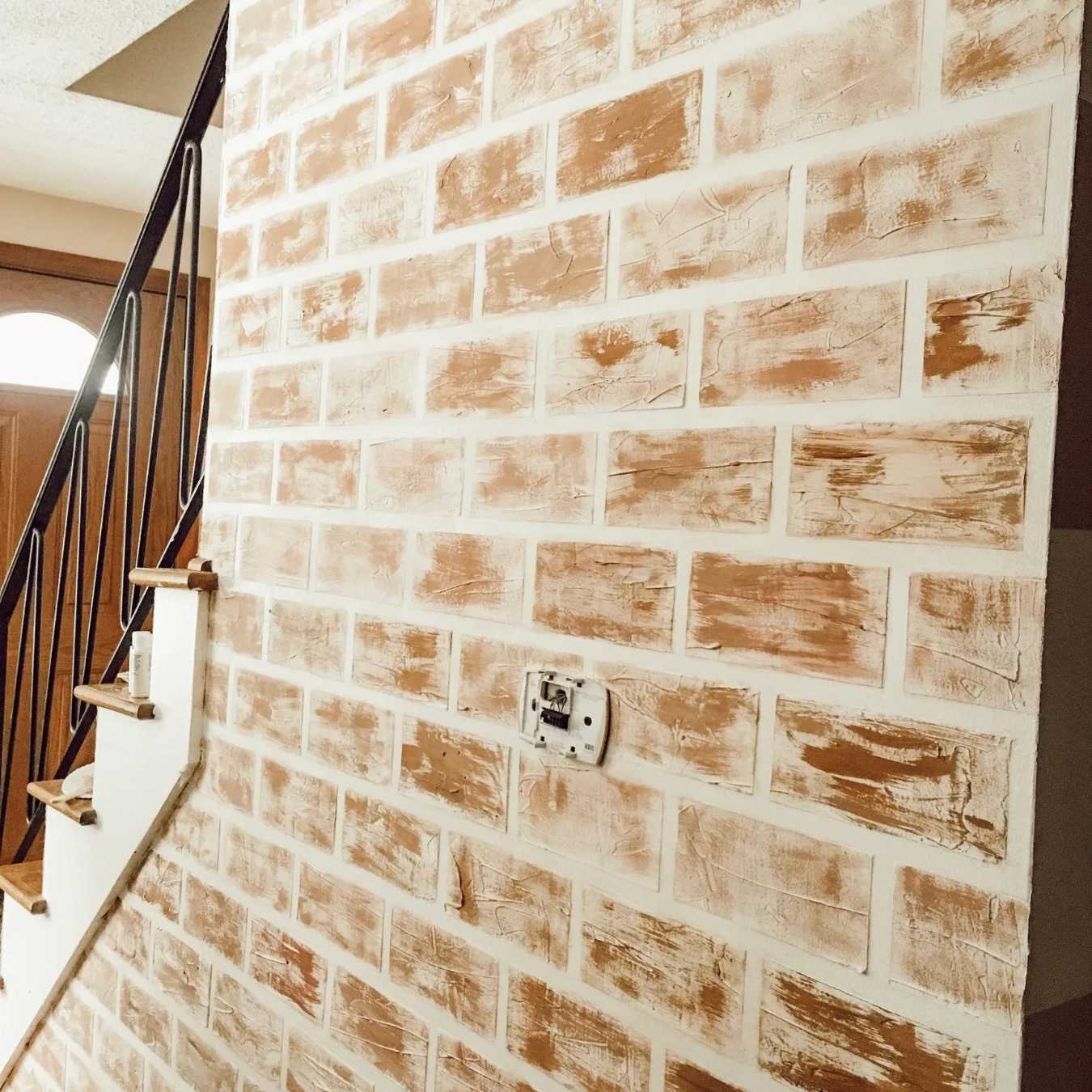 How To Paint A Fake Brick Wall