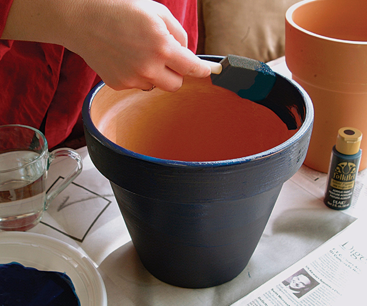 How To Paint Flower Pots For Outdoor
