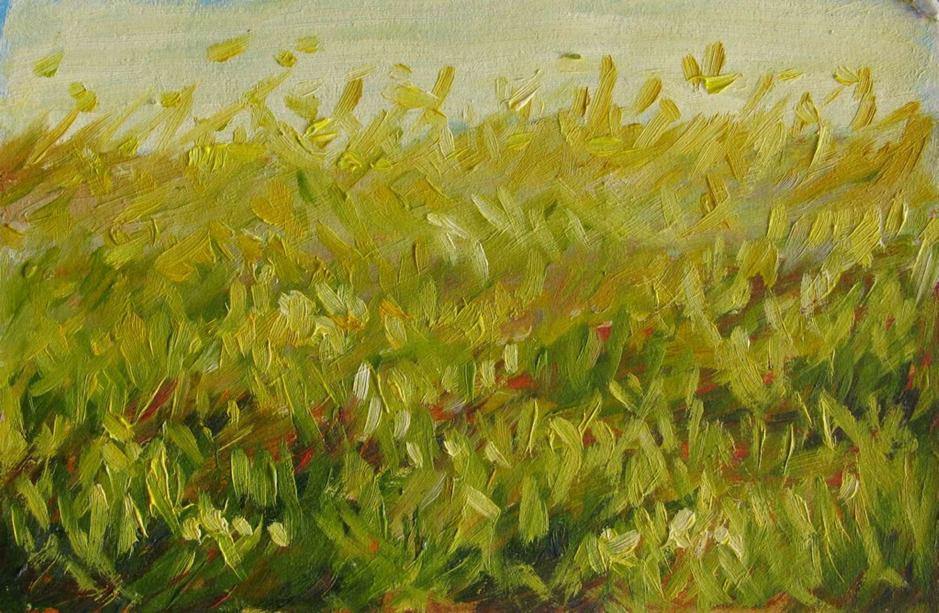 How To Paint Grass In Oil
