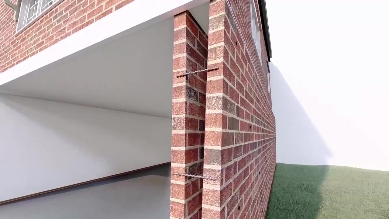 How To Push Back A Leaning Brick Wall