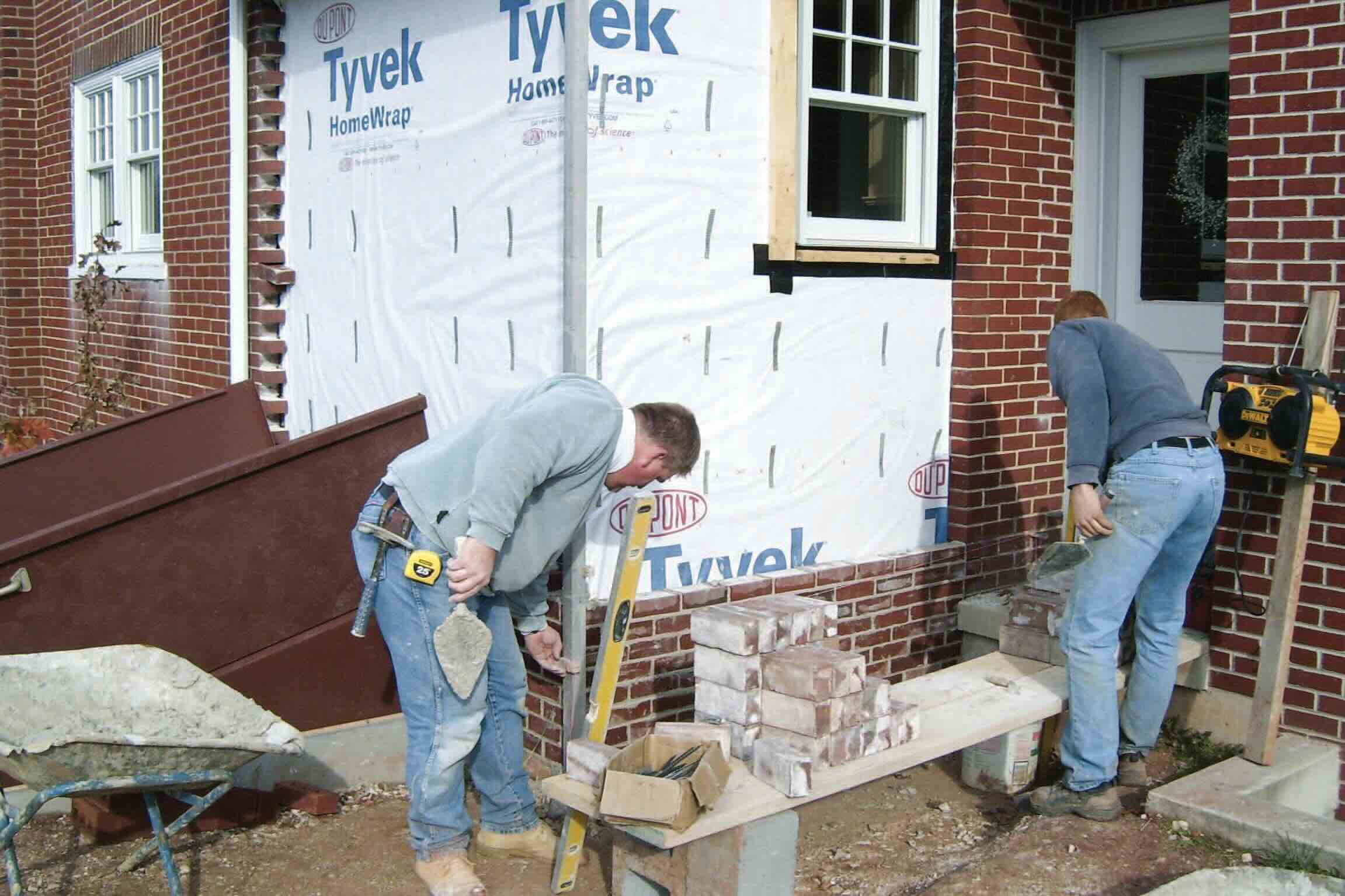 How To Put Brick On A House
