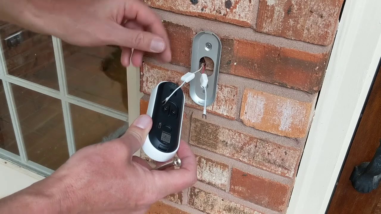 How To Run Doorbell Wire Through Brick