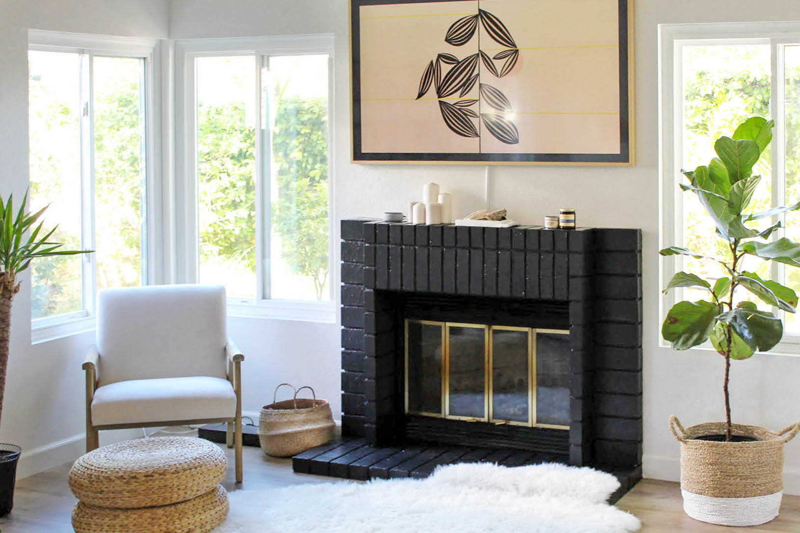How To Strip Paint Off Brick Fireplace