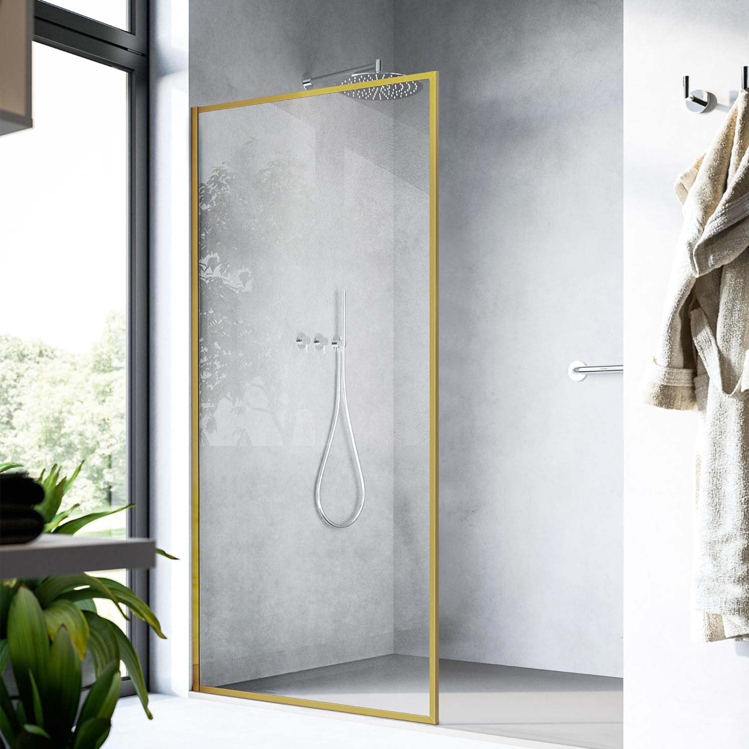 How Wide Should A Fixed Glass Shower Panel Be