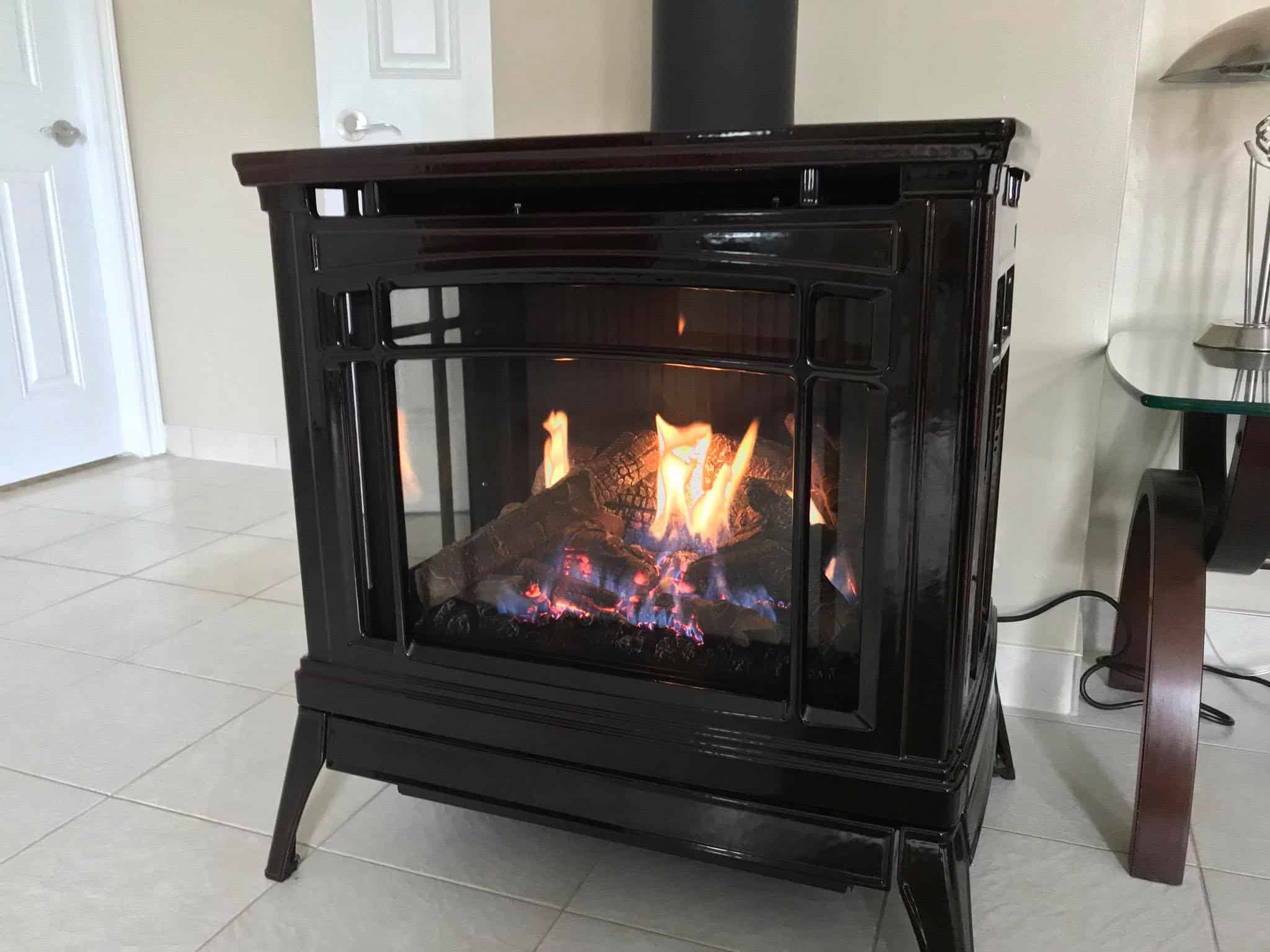 What Causes White Film On Gas Fireplace Glass