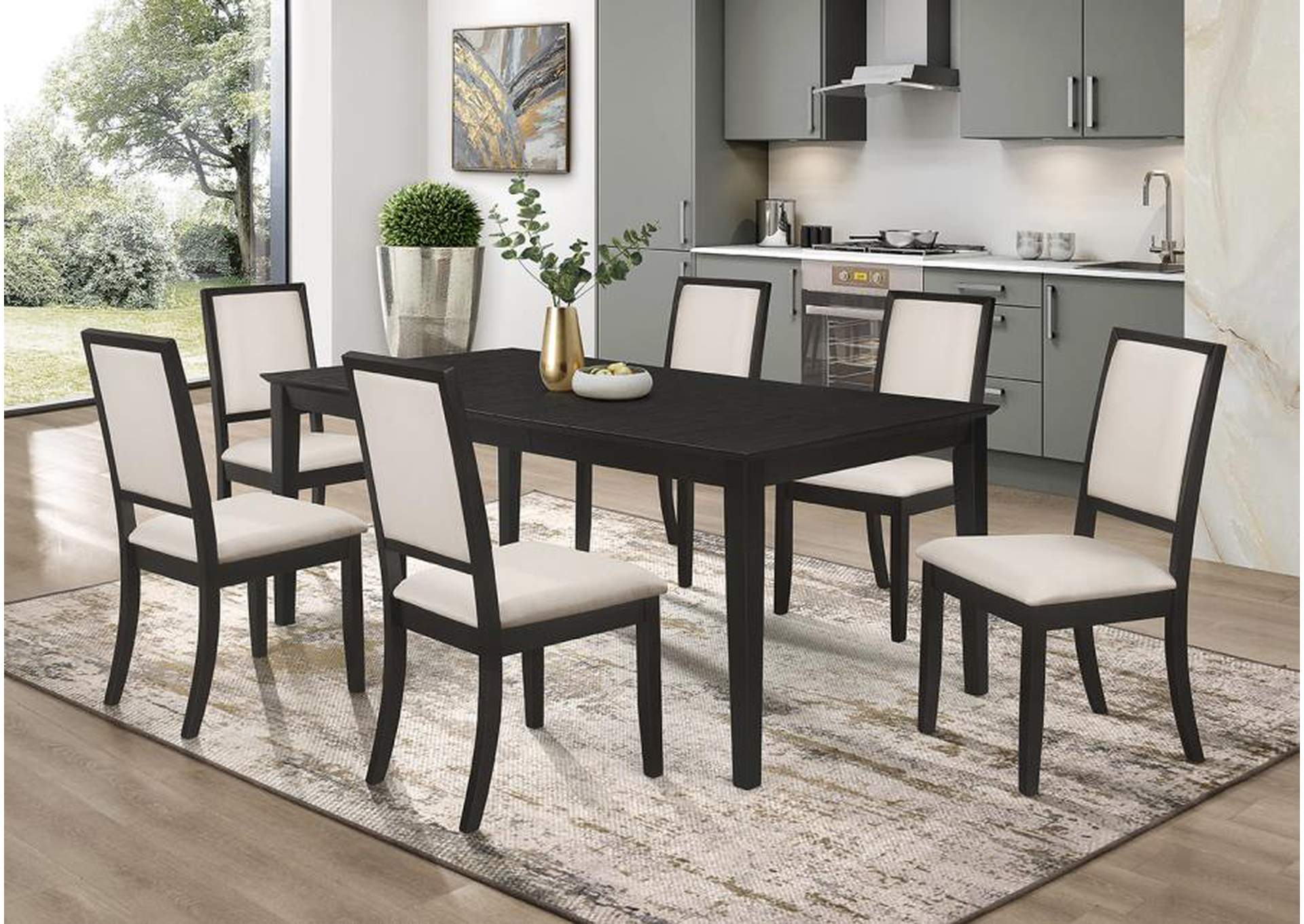 What Color Chairs With A Black Dining Table