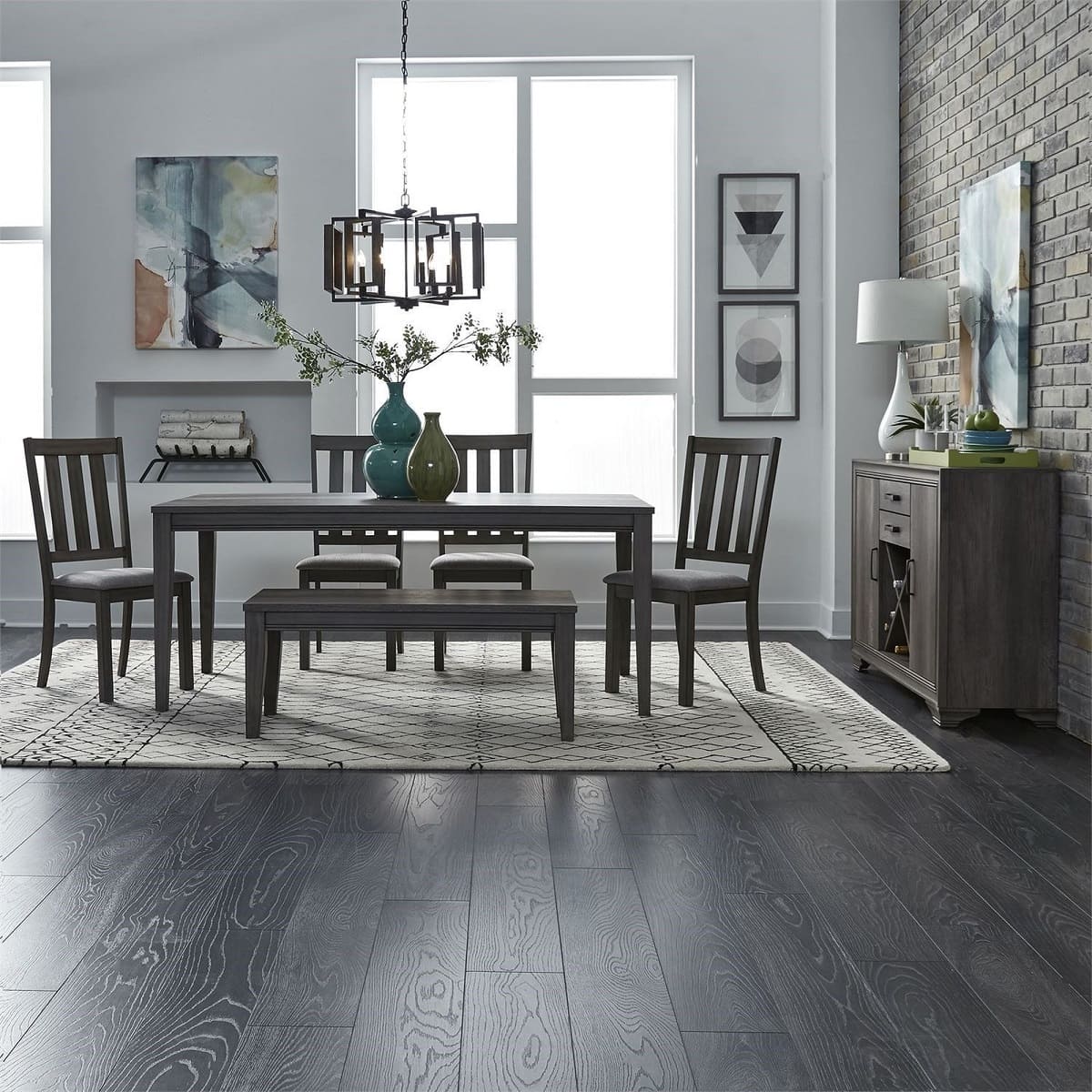 What Color Dining Room Table With Dark Wood Floors