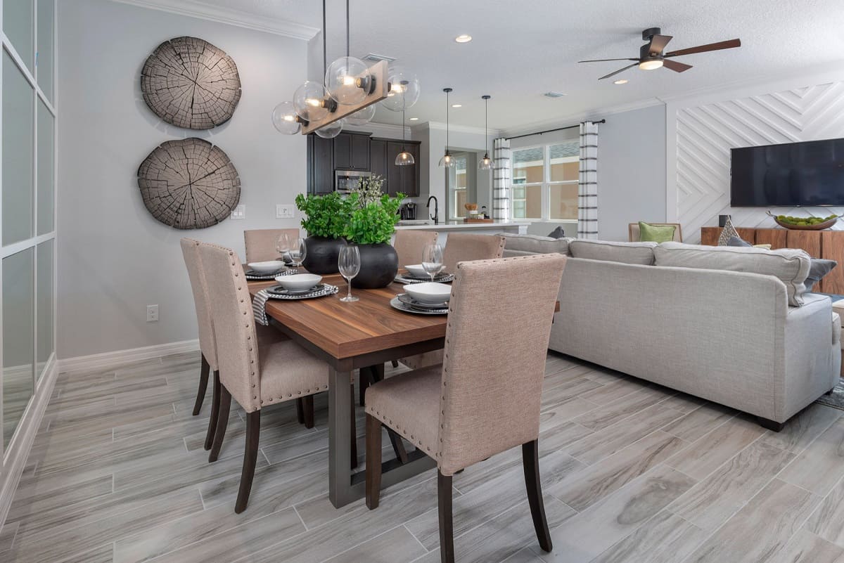 What Color Dining Table With Grey Floors