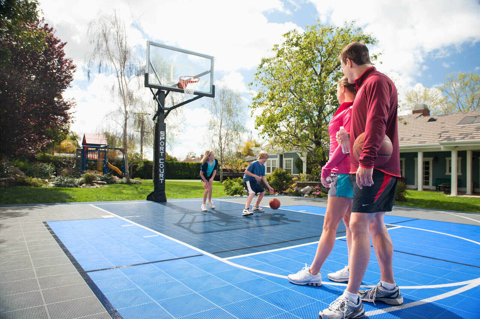 What Material Is Used For Outdoor Basketball Courts