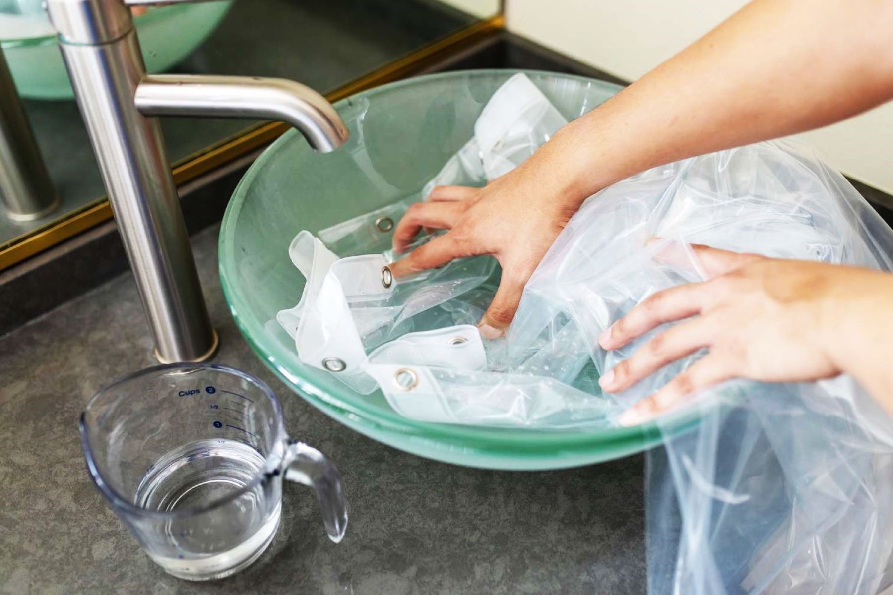 How To Clean A Plastic Shower Curtain Liner Without A Washing Machine