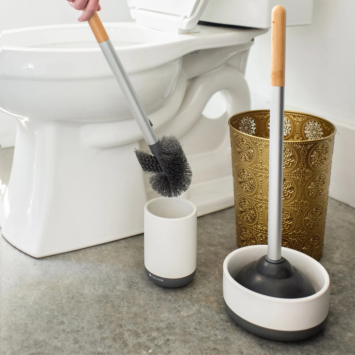 How To Hide A Plunger And Toilet Brush