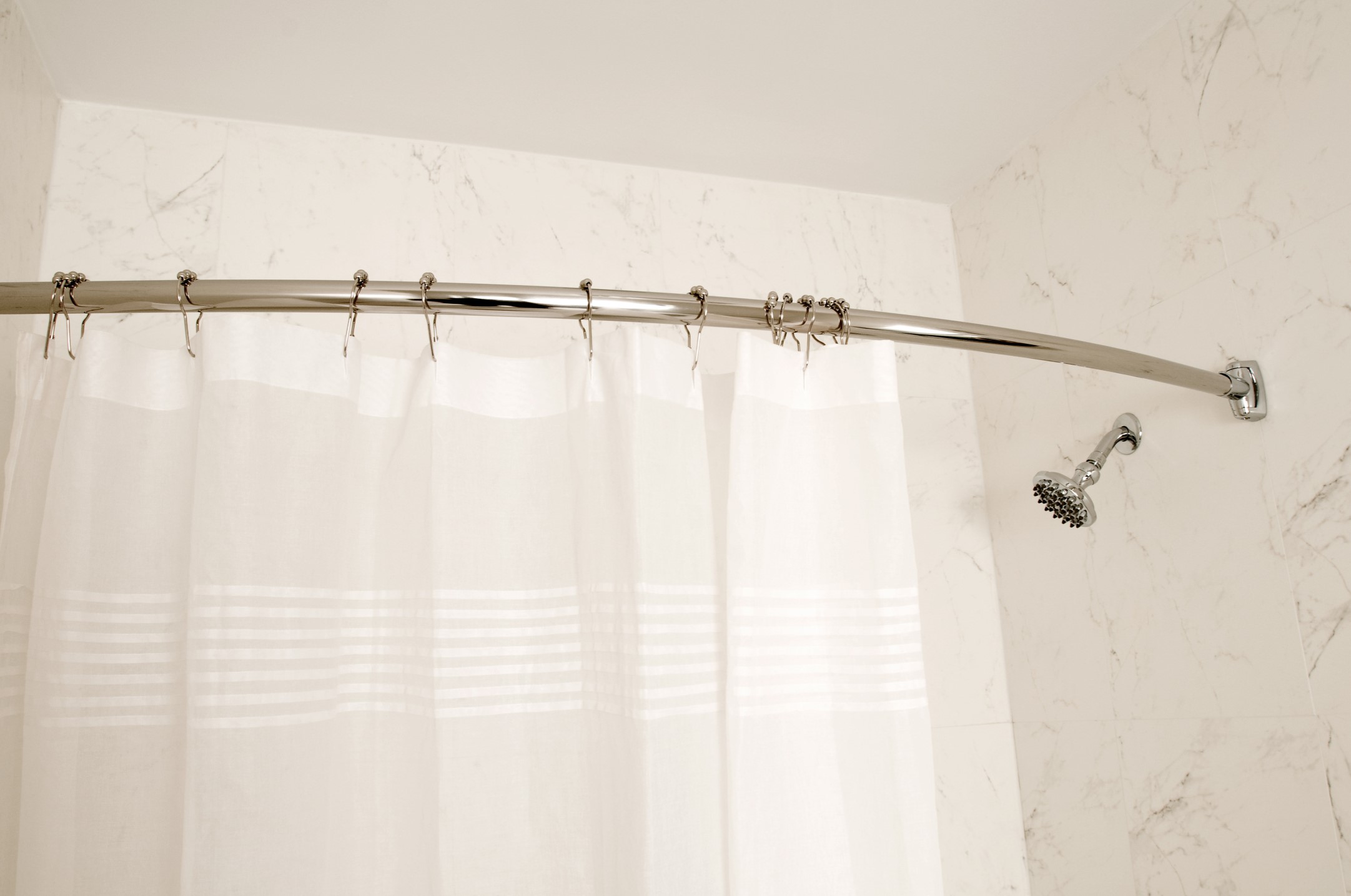 How To Install A Curved Shower Curtain Rod