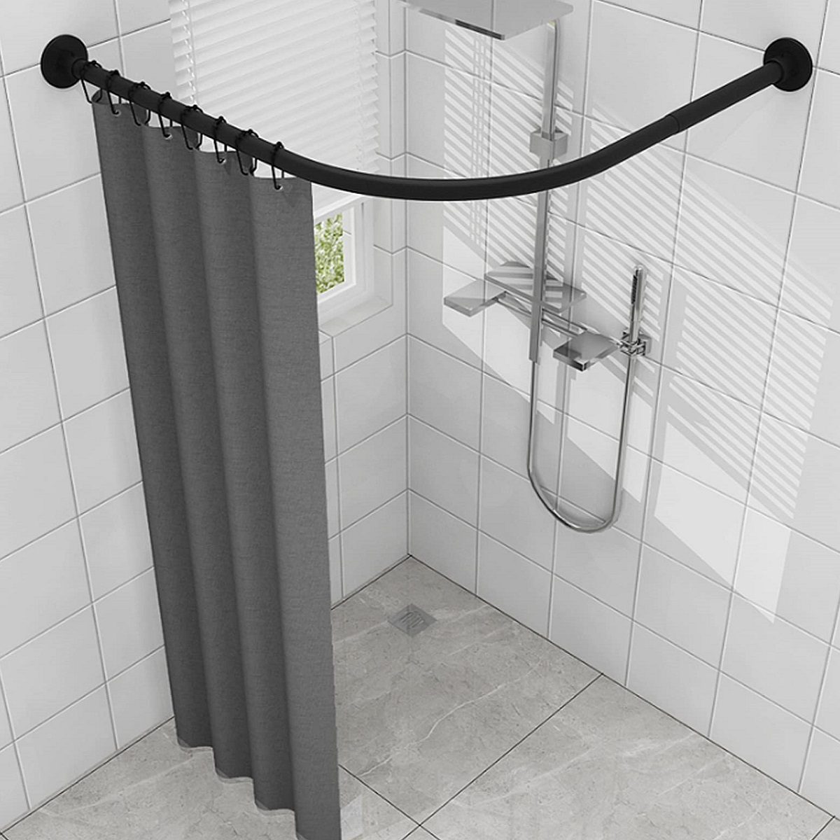 How To Install A Curved Tension Shower Rod