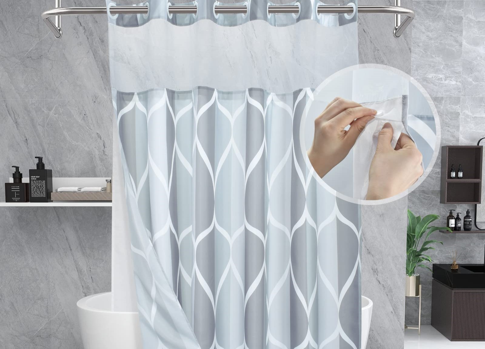 How To Install A Hookless Shower Curtain