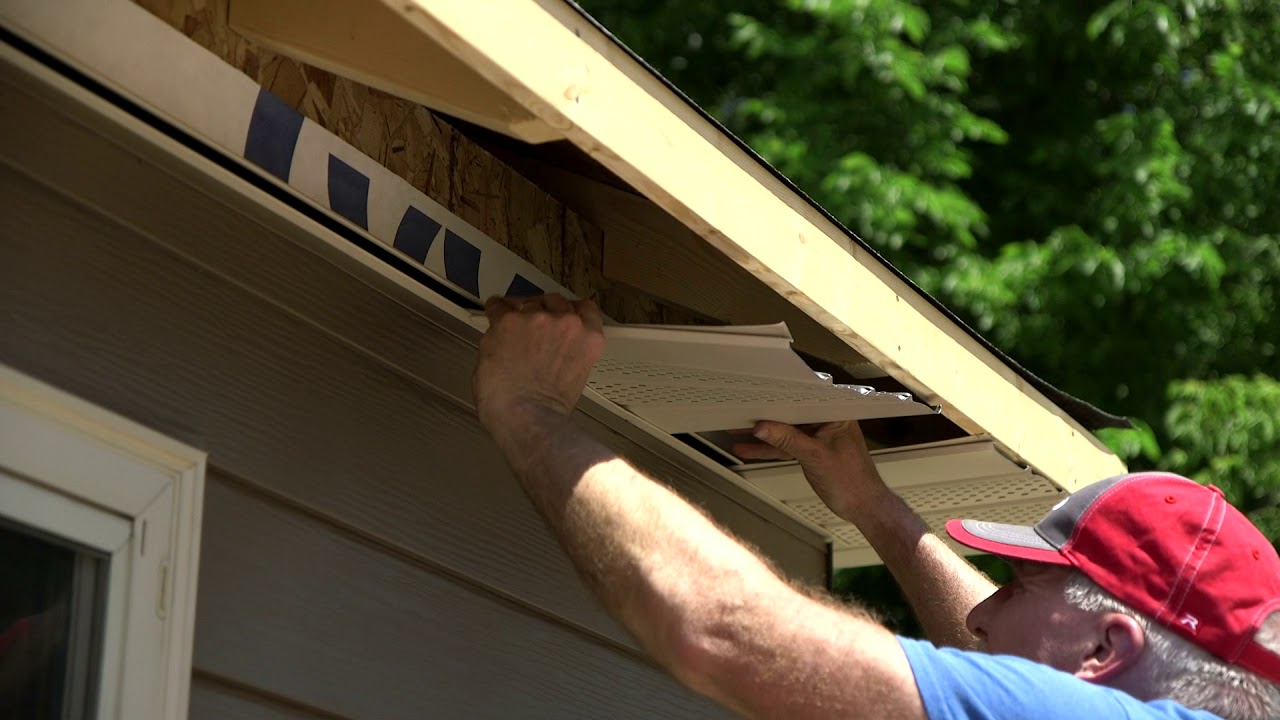 How To Install Soffit Under Eaves