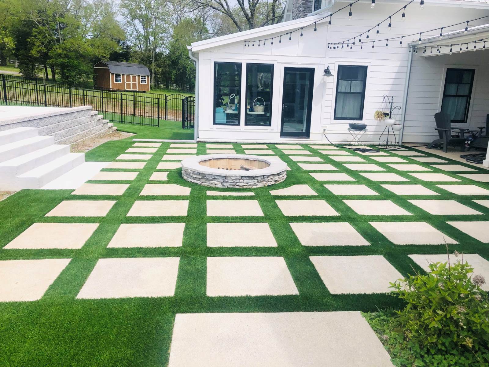 How To Lay Artificial Grass Between Pavers