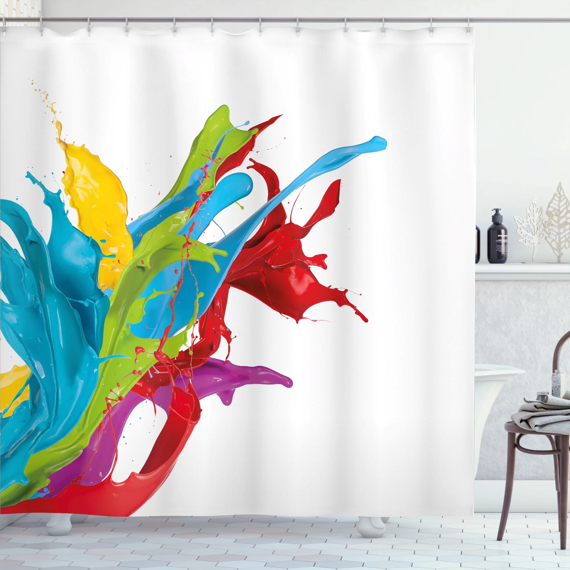 How To Paint A Shower Curtain