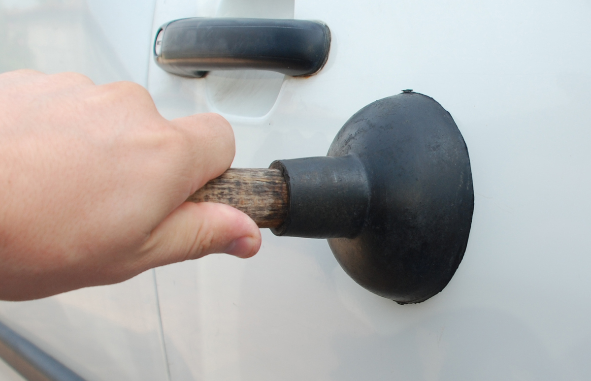 How To Remove A Car Dent With A Plunger