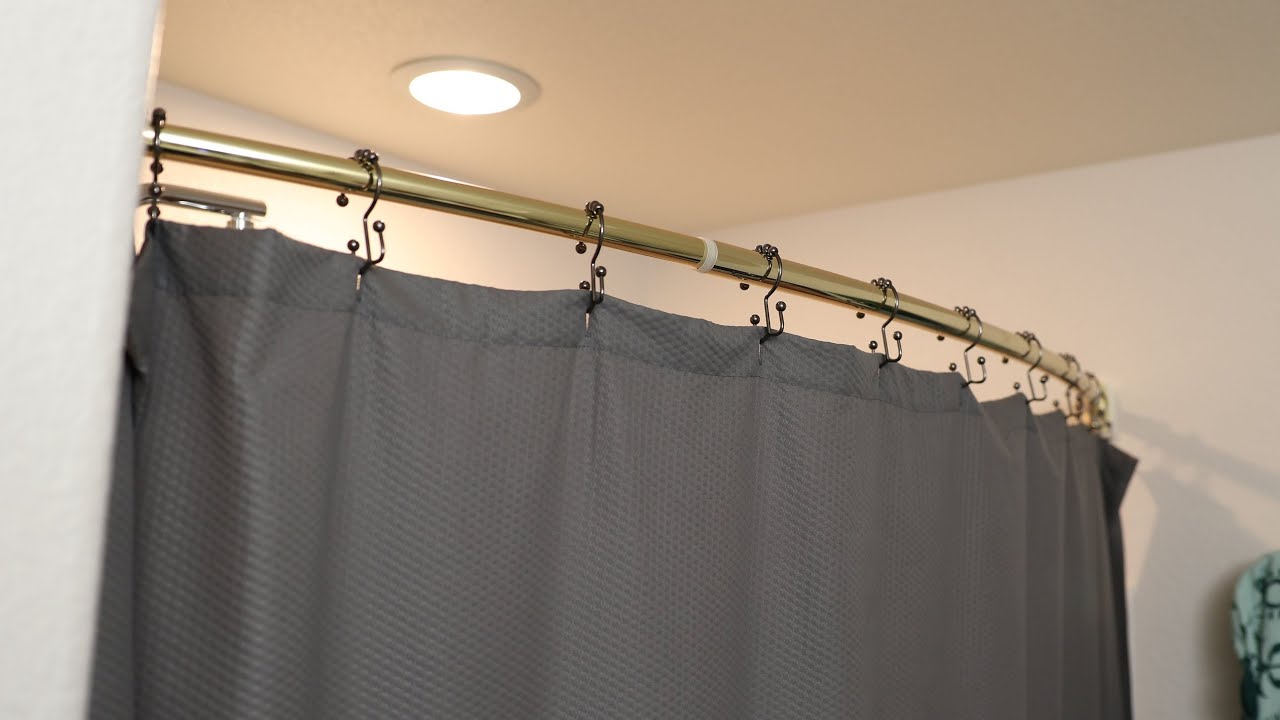 How To Remove A Curved Shower Curtain Rod