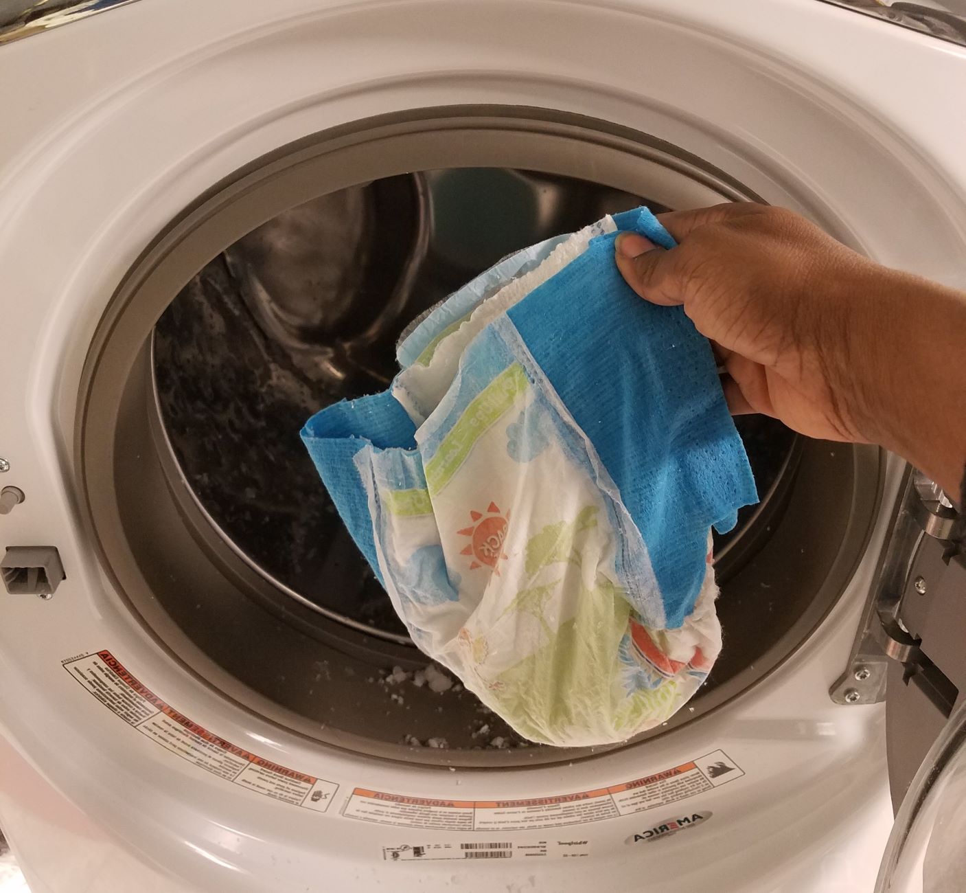 What To Do If You Accidentally Wash A Diaper In The Washing Machine