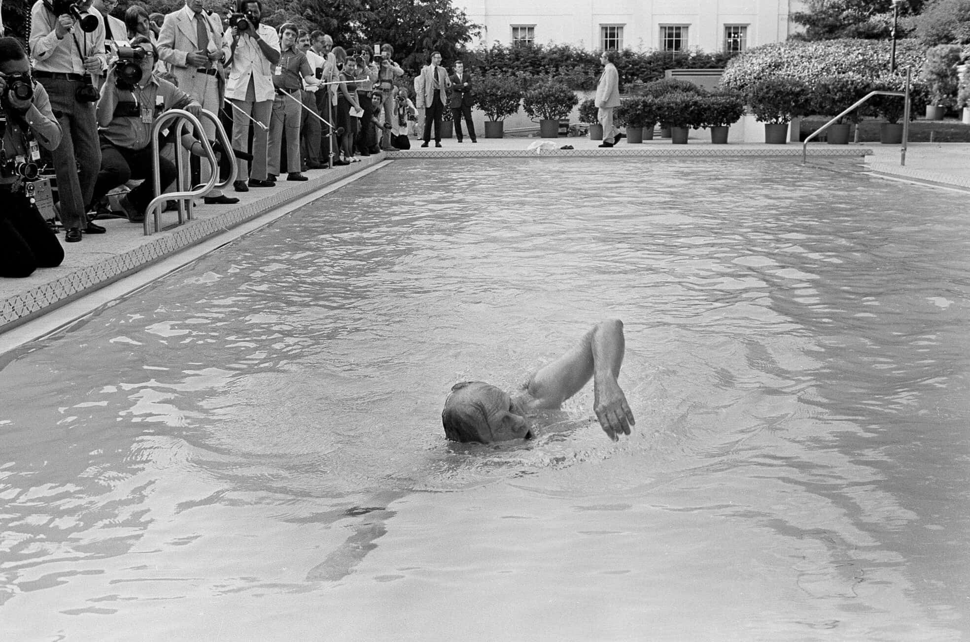 When Did The First Swimming Pool Open In The U.S.