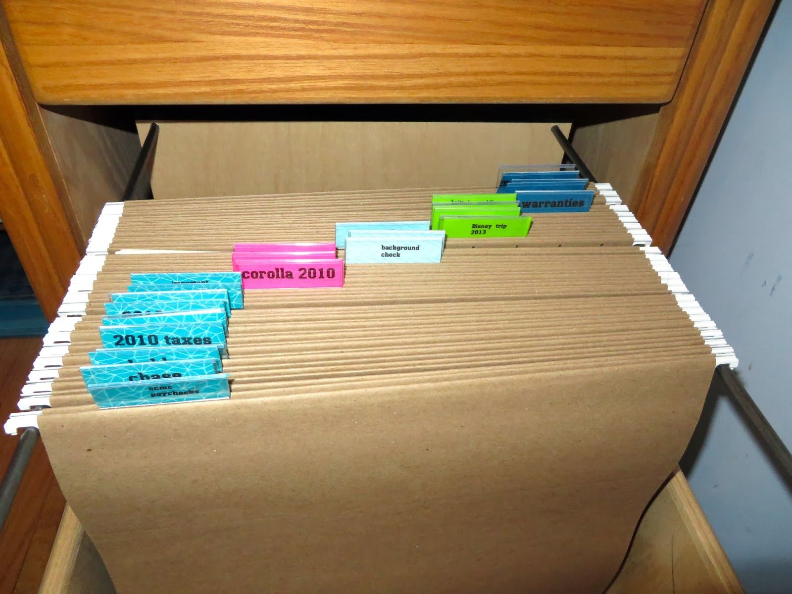 How To Organize A File Cabinet
