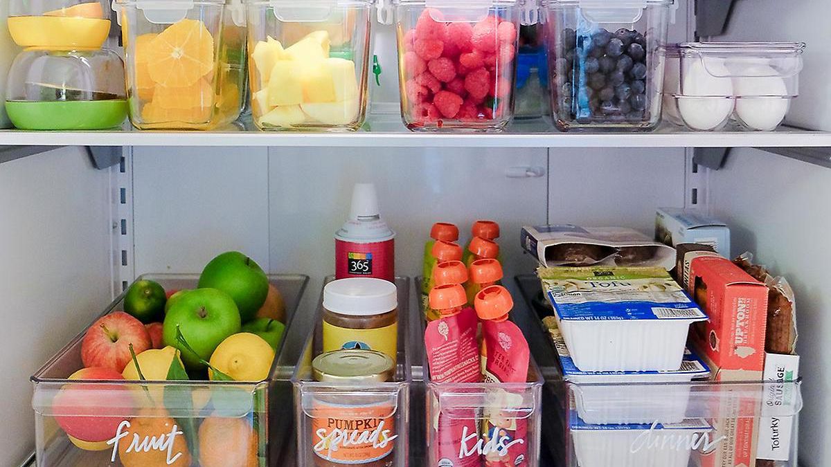 How To Organize A Fridge With Bins