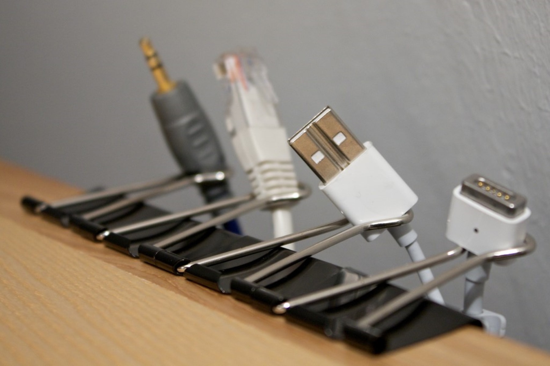 How To Organize Cords On Desk