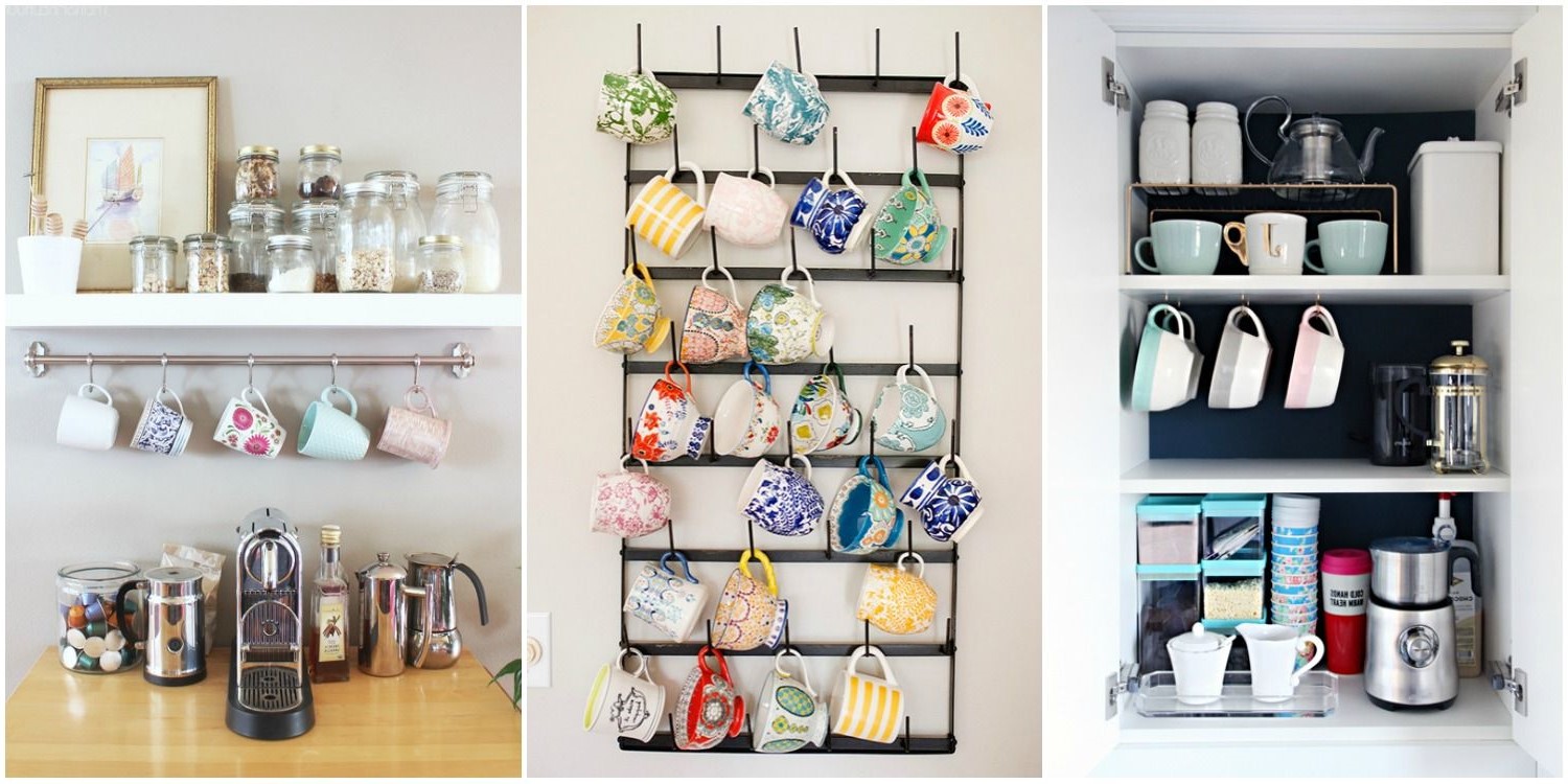 How To Organize Mugs In Cabinet