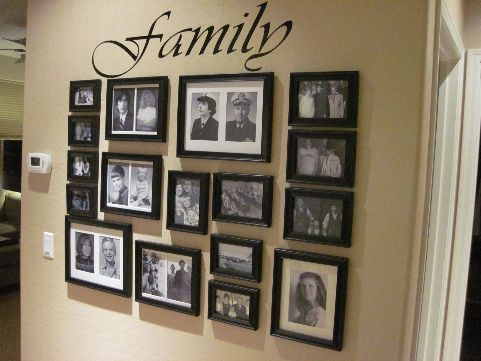 How To Organize Pictures On Wall