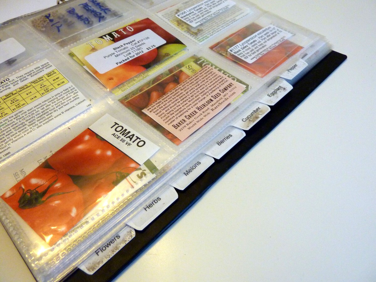 How To Organize Seed Packets
