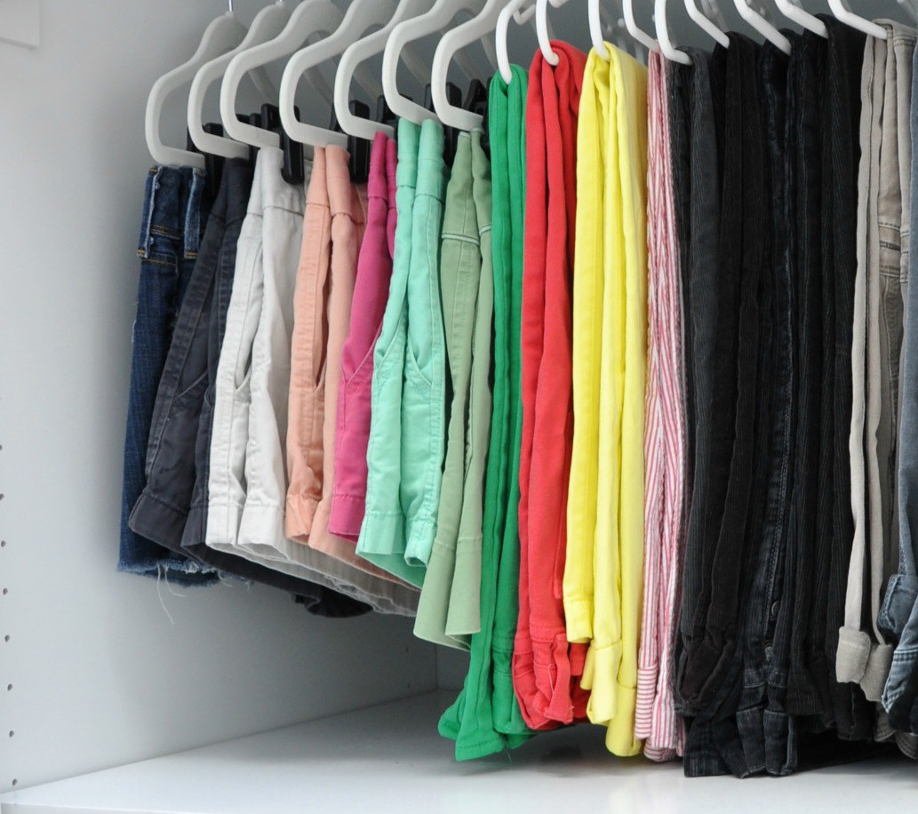 How To Organize Shorts In A Closet