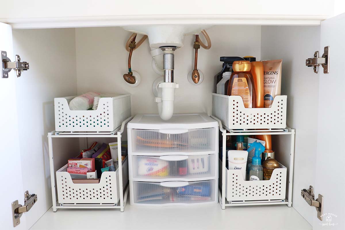 How To Organize Under The Bathroom Sink