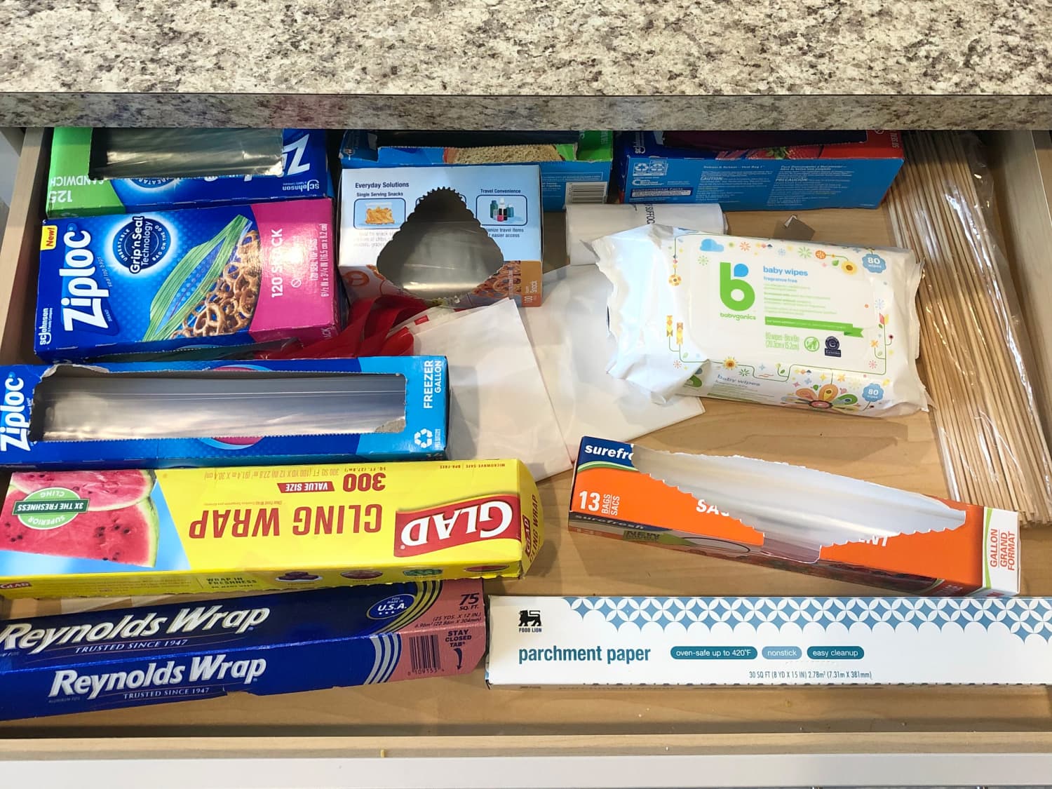 How To Organize Ziploc Bags In Drawer