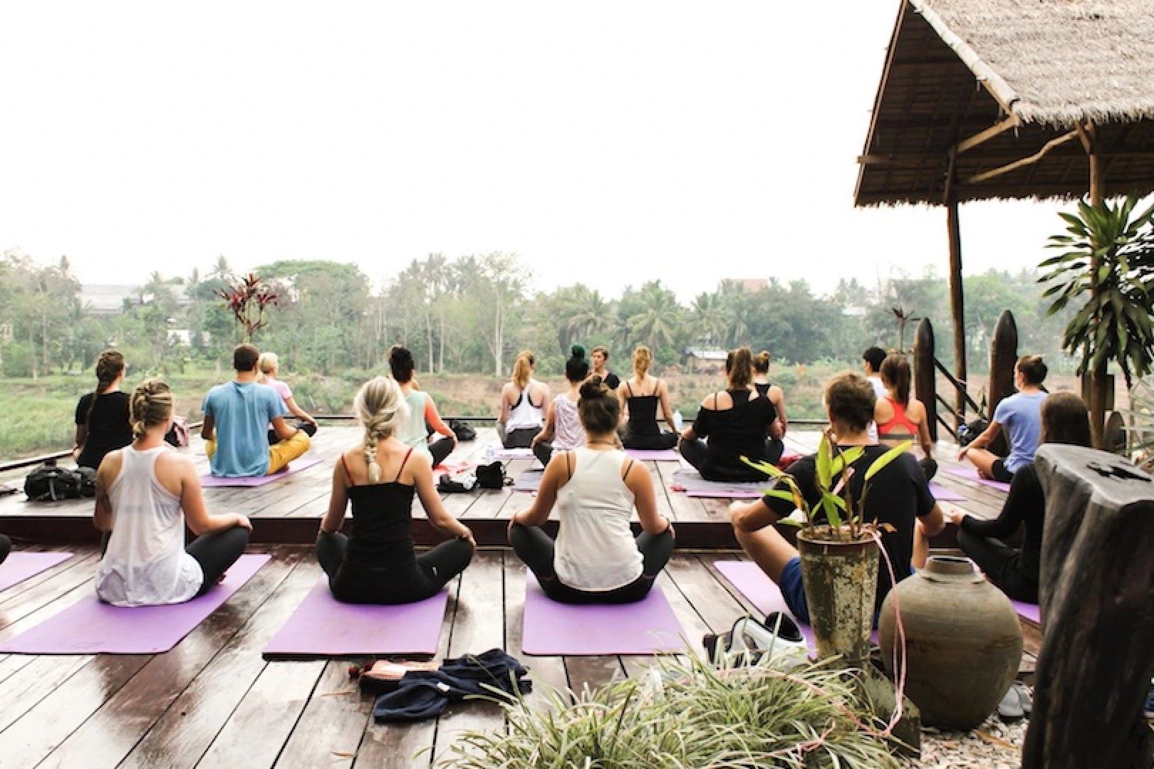 Creating a Cozy Outdoor Yoga Deck with a Misting System