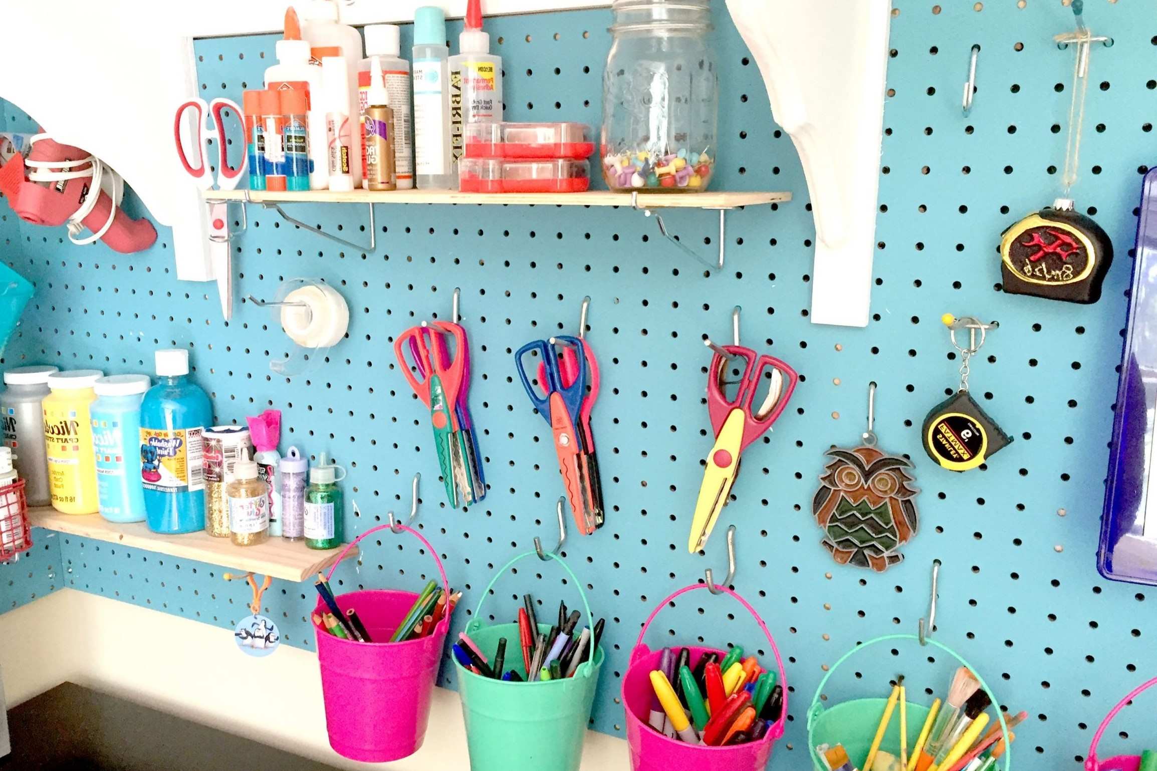 Creating A Functional Craft Corner With Pegboard Organization