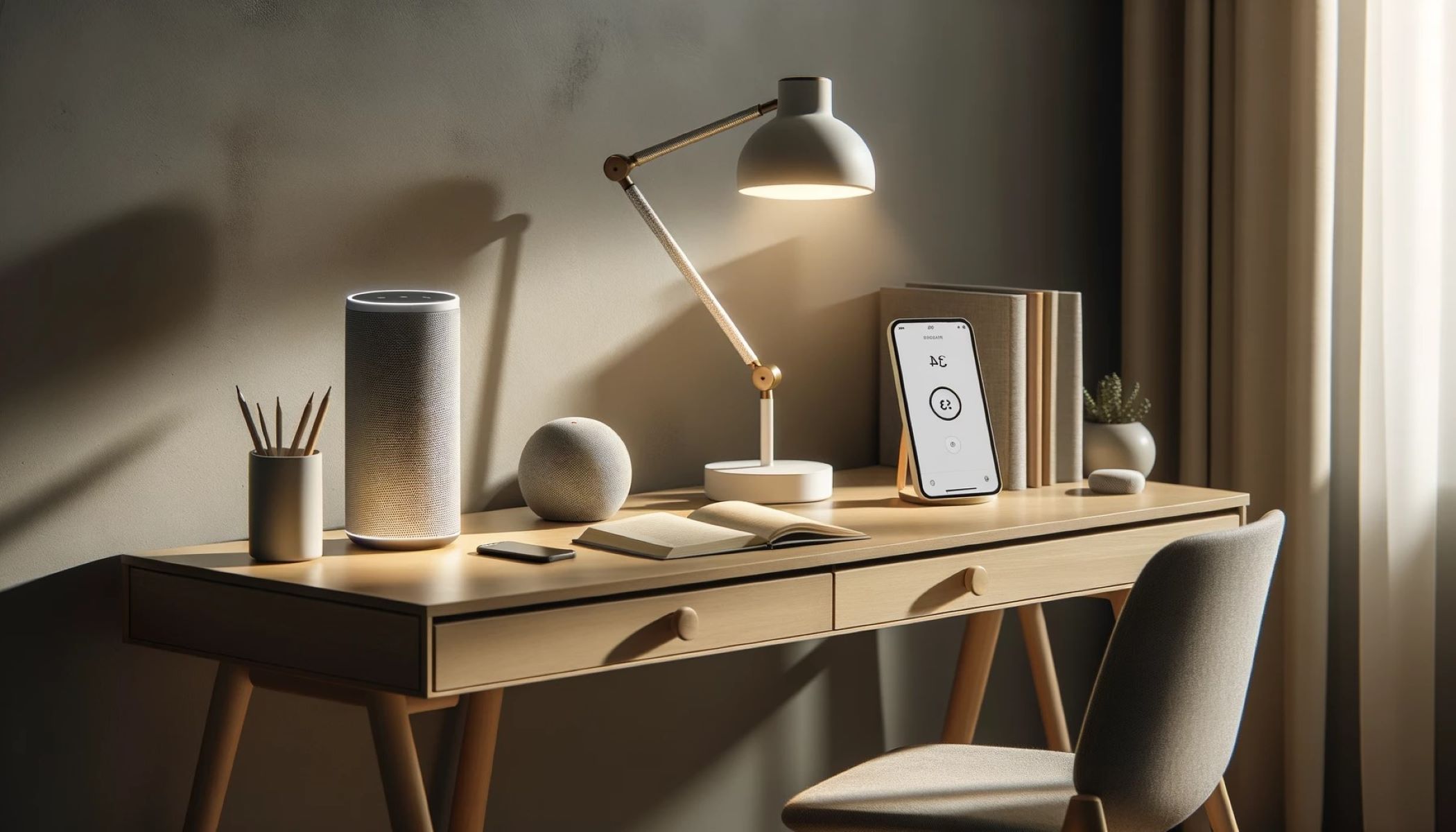 Creating a Stylish and Practical Home Office with a Thought-Controlled Smart Home Interface